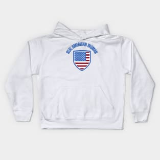 Real American WOMAN Kids Hoodie